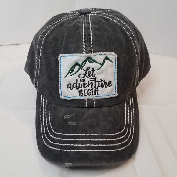 Hat Let The Adventure Begin Baseball Cap Novelty - Picture 2 of 7